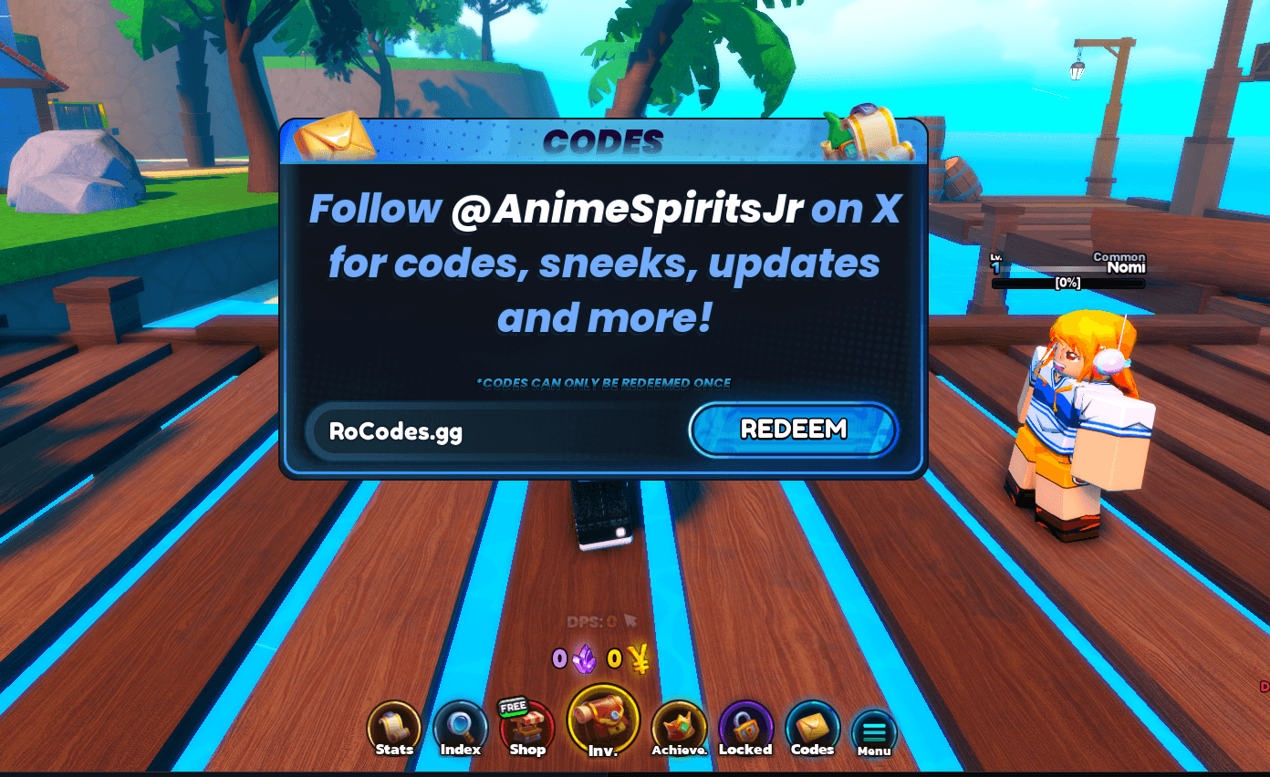 Anime Spirits Journey Codes February 2026 RoCodes 1035 Roblox Anime Spirits Journey Codes 